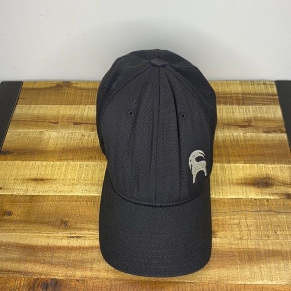 Backcountry Black Baseball Cap: Size S-M